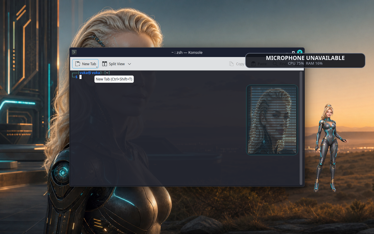 Vuka OS RC13 BIOS live desktop